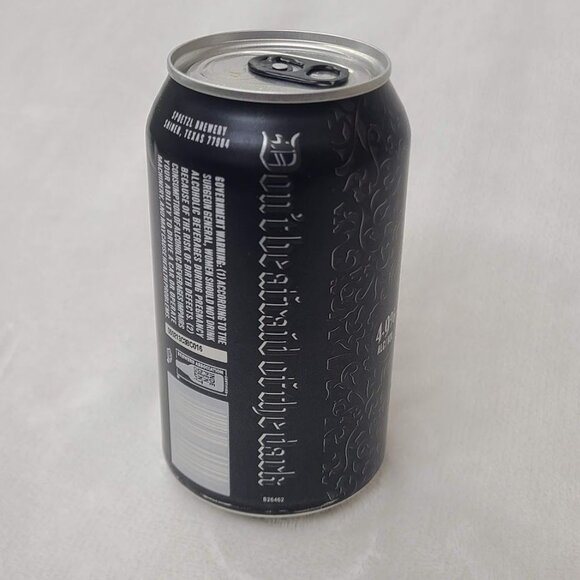 Shiner Black Lager Empty Beer Can Bottom Opened Spoetzl Brewery Texas - Picture 8 of 9